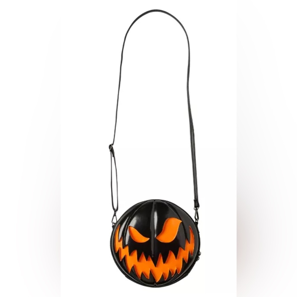 Spirit Black and Orange Jack-O'-Lantern Crossbody Bag - Picture 4 of 5